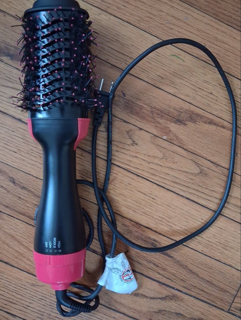 Pink/Black Hair Brush Dryer. GUC